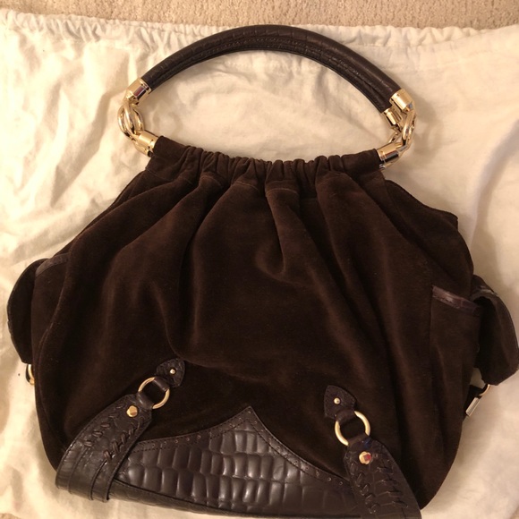 Cole Haan Handbags - Cole Haan suede and leather bag